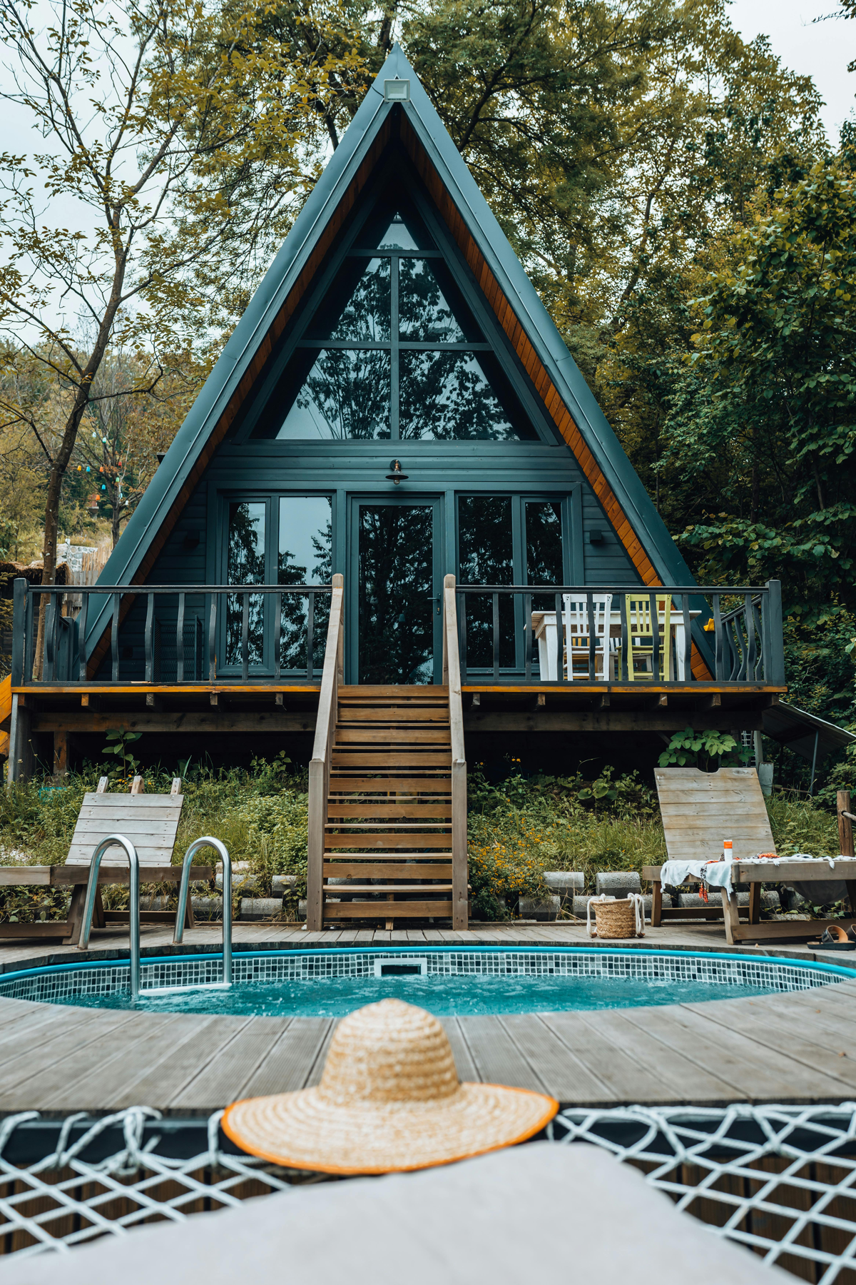 Custom Built Large A-Frame House