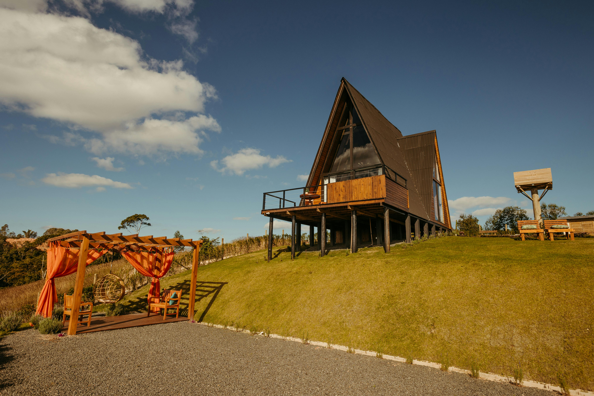 Eco-Friendly A-Frame Cabins for Mountain Resorts in Buda, Davao
