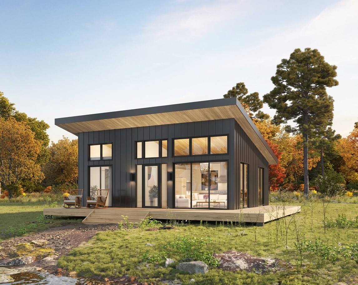 Apex 22x28 Lean Cottage