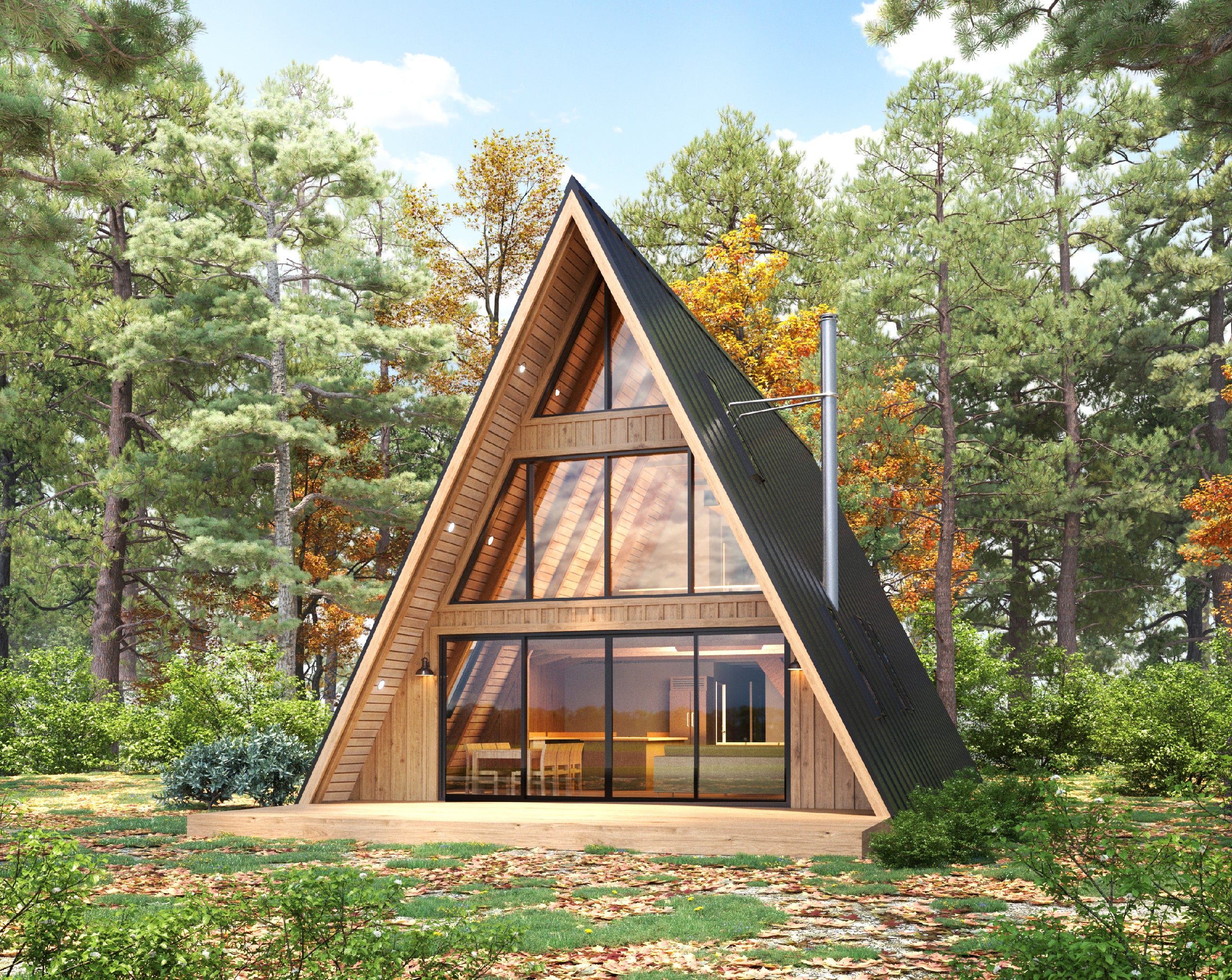 Apex 28x46 Large Modern A-Frame Cabin